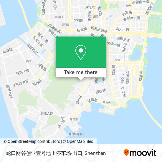 蛇口网谷创业壹号地上停车场-出口 map