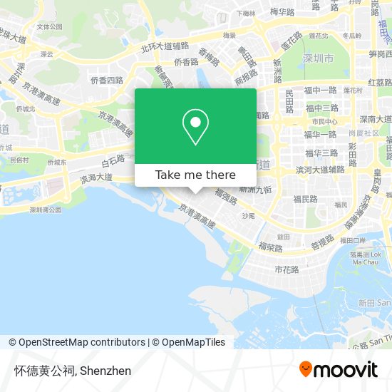 怀德黄公祠 map