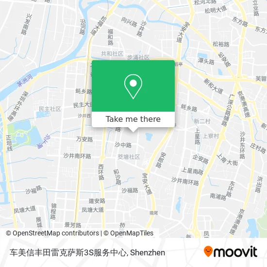 车美信丰田雷克萨斯3S服务中心 map