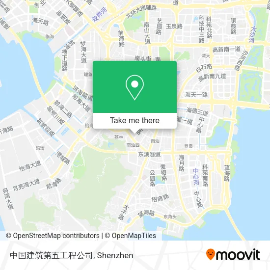 中国建筑第五工程公司 map
