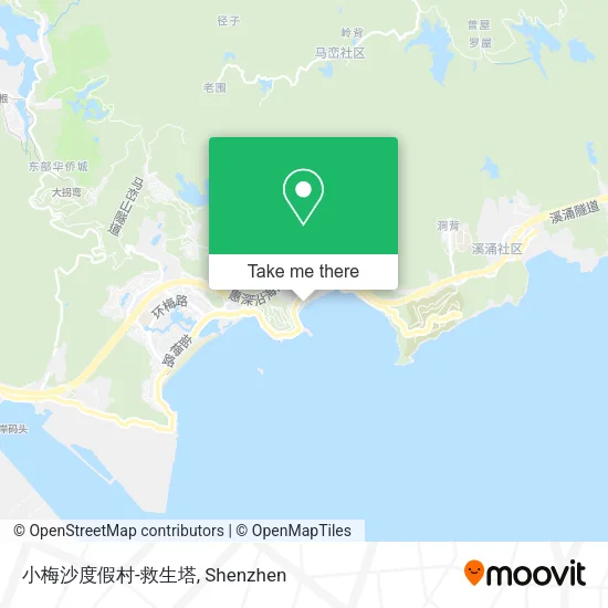 小梅沙度假村-救生塔 map
