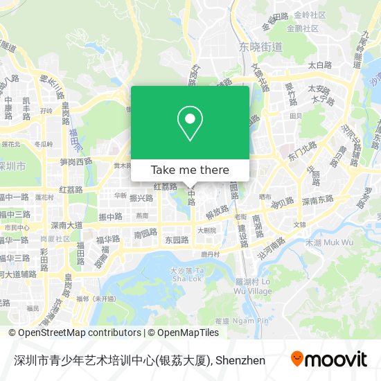 深圳市青少年艺术培训中心(银荔大厦) map