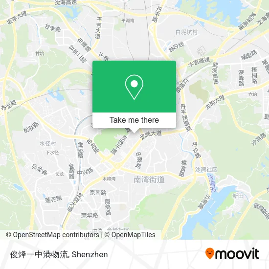 俊烽一中港物流 map