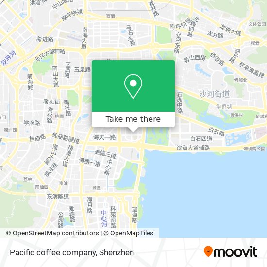 Pacific coffee company map