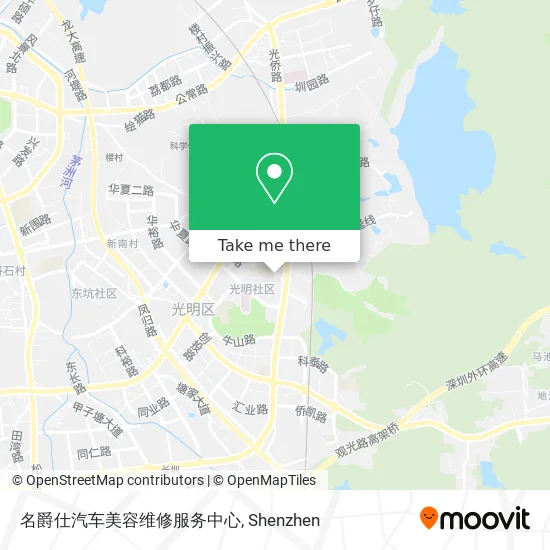 名爵仕汽车美容维修服务中心 map