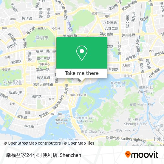 幸福益家24小时便利店 map