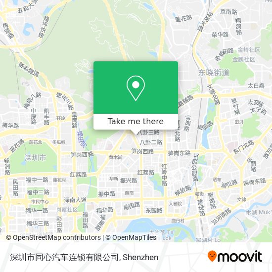 深圳市同心汽车连锁有限公司 map