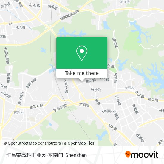 恒昌荣高科工业园-东南门 map
