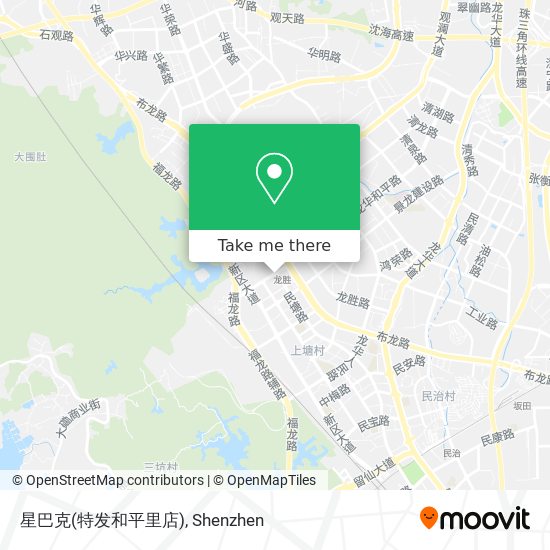 星巴克(特发和平里店) map