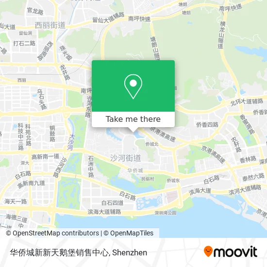 华侨城新新天鹅堡销售中心 map