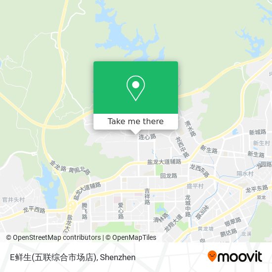 E鲜生(五联综合市场店) map