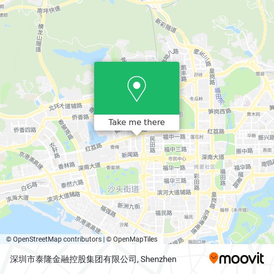 深圳市泰隆金融控股集团有限公司 map