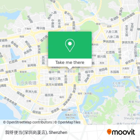 我呀便当(深圳岗厦店) map