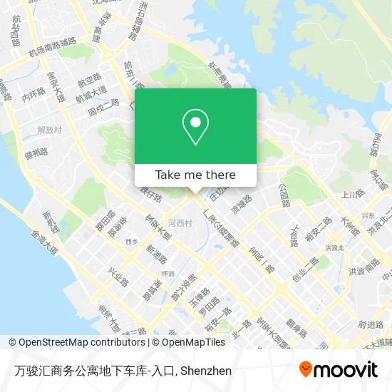 万骏汇商务公寓地下车库-入口 map