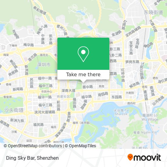 Ding Sky Bar map