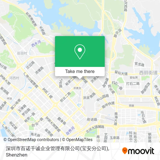深圳市百诺千诚企业管理有限公司(宝安分公司) map