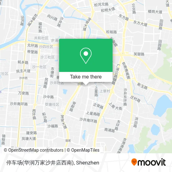 停车场(华润万家沙井店西南) map
