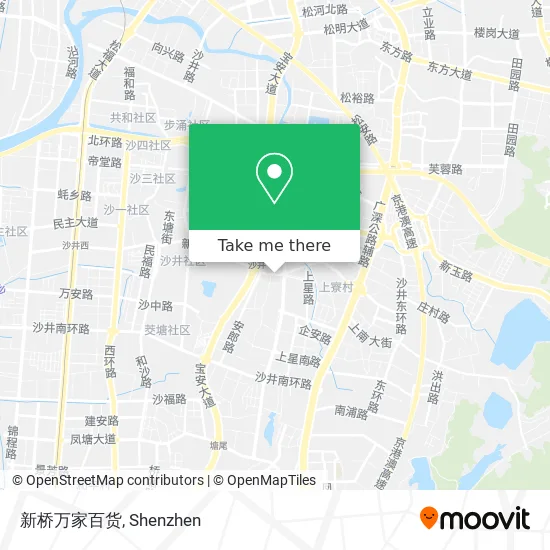 新桥万家百货 map