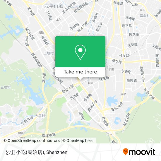 沙县小吃(民治店) map