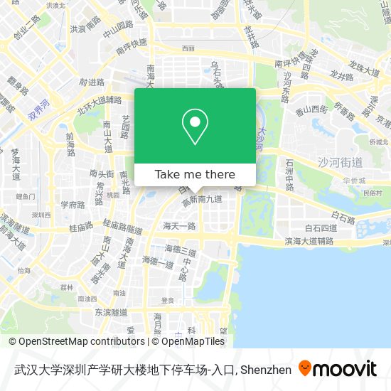 武汉大学深圳产学研大楼地下停车场-入口 map