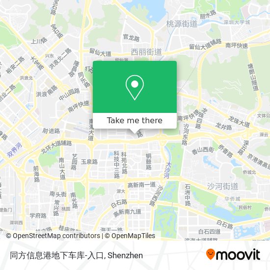 同方信息港地下车库-入口 map