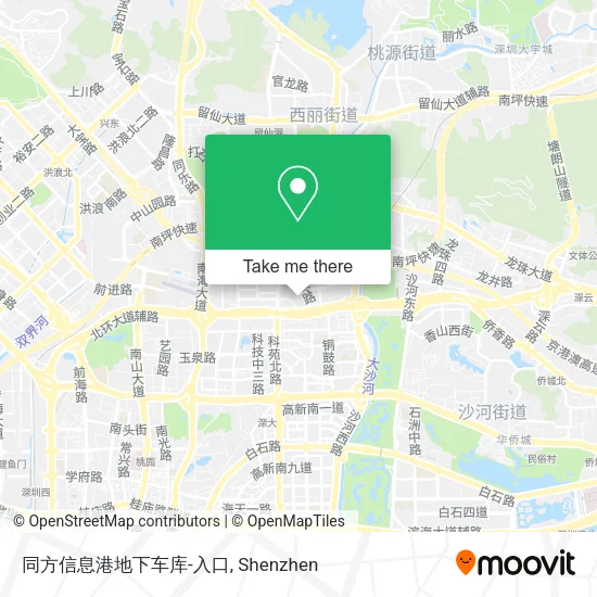 同方信息港地下车库-入口 map