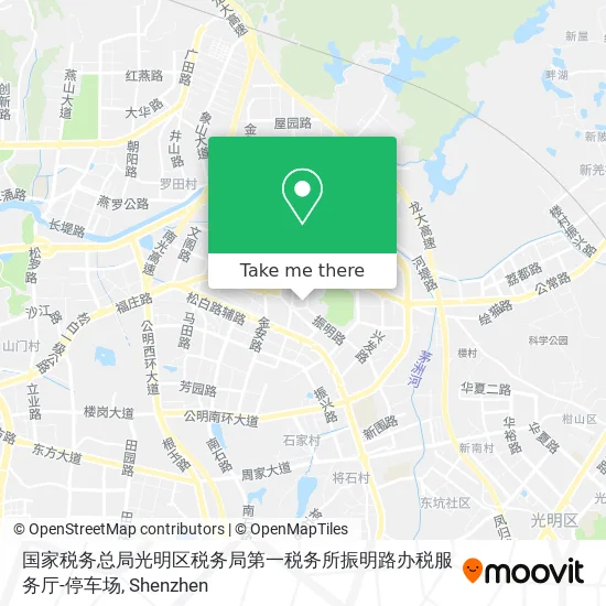 国家税务总局光明区税务局第一税务所振明路办税服务厅-停车场 map