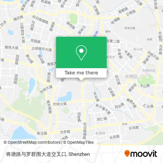 将塘路与罗群围大道交叉口 map