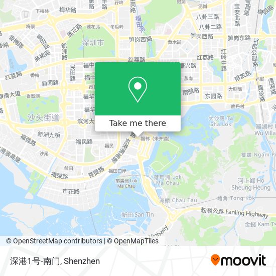 深港1号-南门 map