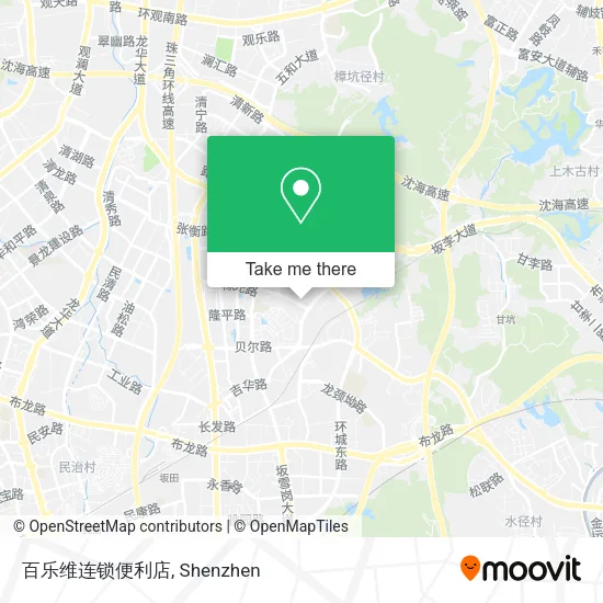 百乐维连锁便利店 map