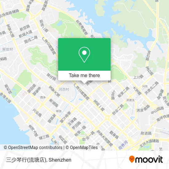 三少琴行(流塘店) map