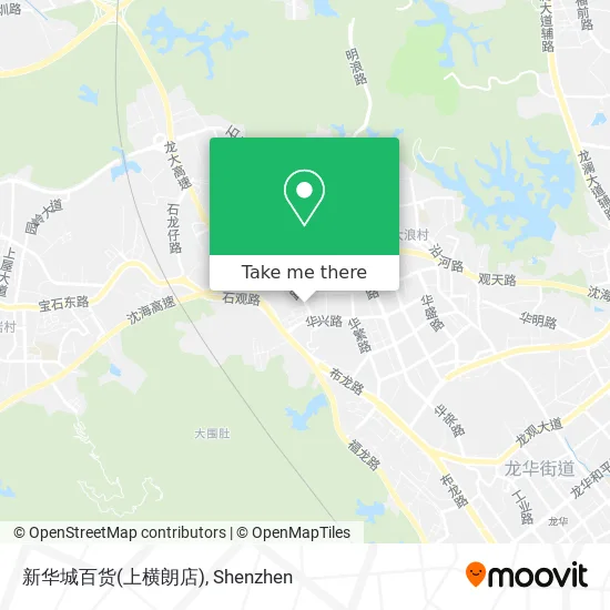 新华城百货(上横朗店) map