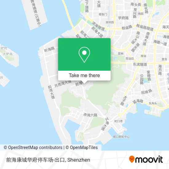 前海康城华府停车场-出口 map