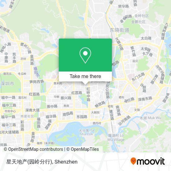 星天地产(园岭分行) map