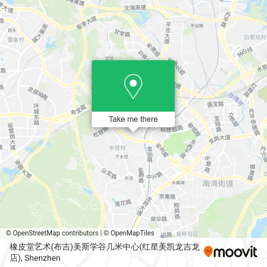橡皮堂艺术(布吉)美斯学谷几米中心(红星美凯龙吉龙店) map