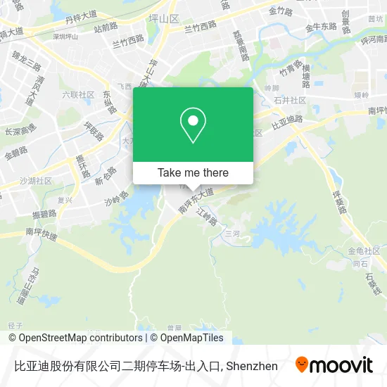 比亚迪股份有限公司二期停车场-出入口 map