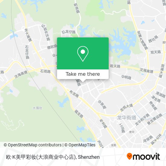 欧·K美甲彩妆(大浪商业中心店) map