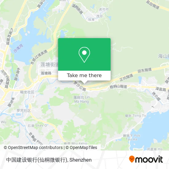 中国建设银行(仙桐微银行) map