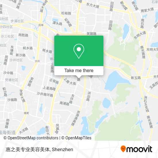 惠之美专业美容美体 map