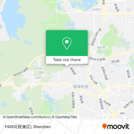 PARIS(观澜店) map