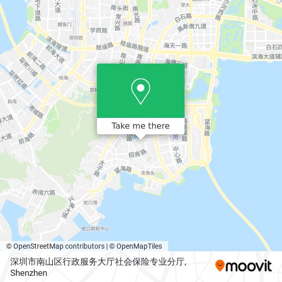 深圳市南山区行政服务大厅社会保险专业分厅 map