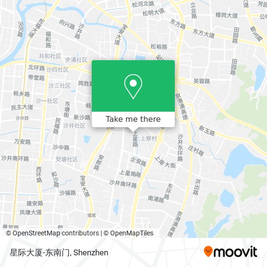 星际大厦-东南门 map