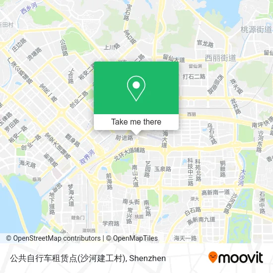 公共自行车租赁点(沙河建工村) map