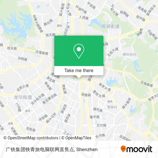 广铁集团铁青旅电脑联网直售点 map