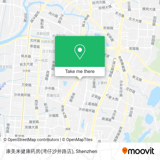 康美来健康药房(湾仔沙井路店) map