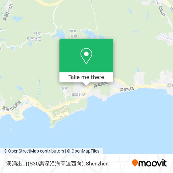 溪涌出口(S30惠深沿海高速西向) map