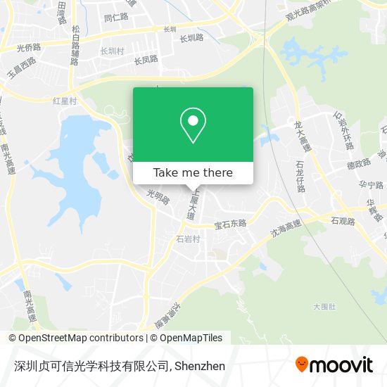 深圳贞可信光学科技有限公司 map