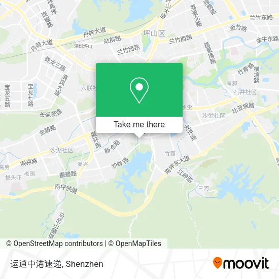 运通中港速递 map