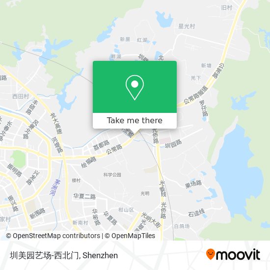 圳美园艺场-西北门 map