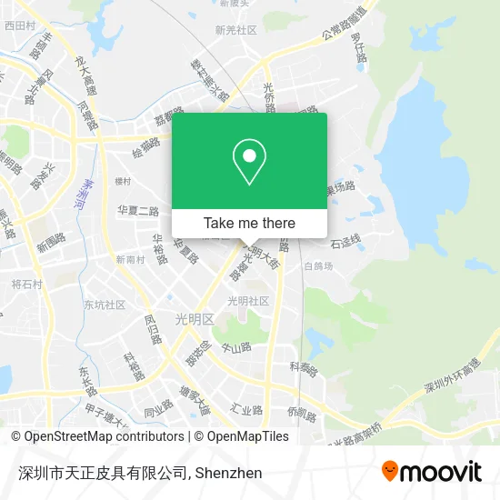 深圳市天正皮具有限公司 map